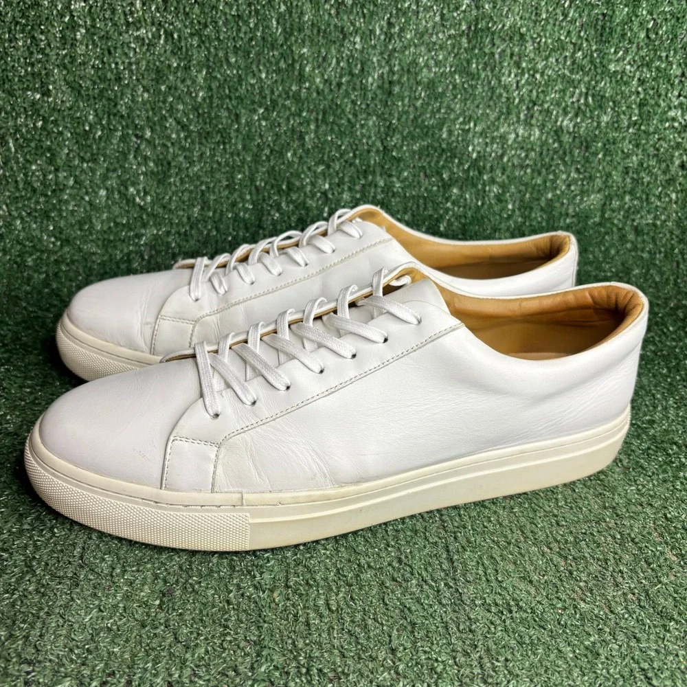 Thursday Boot Co Premier Low Top Leather Minimalist Luxury Sneaker White Mens 13